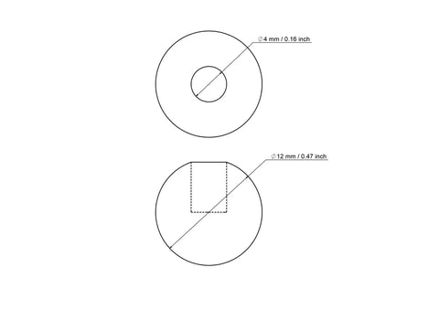 12 mm kasepuidust tüüblikate 4 mm avaga