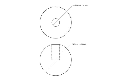 20 mm kasepuidust tüüblikate 5 mm avaga