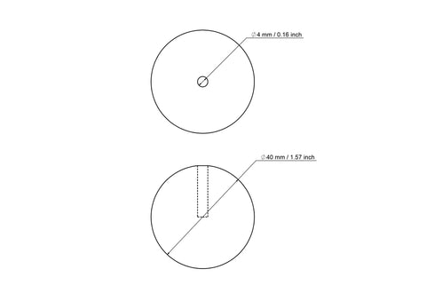 40 mm kasepuidust tüüblikate 4 mm avaga