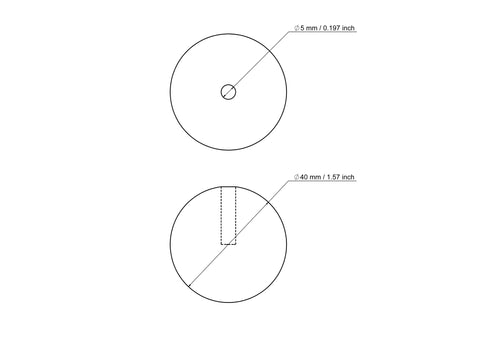 40 mm kasepuidust tüüblikate 5 mm avaga
