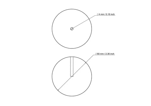 60 mm kasepuidust tüüblikate 4 mm avaga