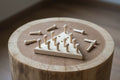 6 x 30 mm Pilzkopf-Achsstifte aus Holz in Holzspielen und Puzzles