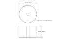 tehniline joonis: 60 × 40 mm puidust silindrid