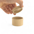 geöffnet 59 x 44 mm rund Holz Holzdose