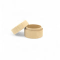50 x 37 mm rund gedrechseltes Holz Holzdose mit lid