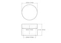 technische Zeichnung: 50 x 37 mm Holz rund Pillendose