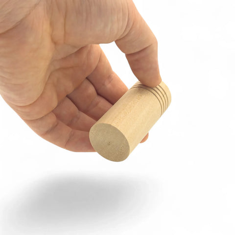 30 x 65 mm turned wooden cylindrical container