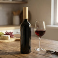 30 x 65 mm turned wooden cylindrical container used as wine bottle cap