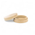Okrągłe toczone drewniane pudełko na drobiazgi 61 x 21 mm