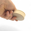 Zamknięte okrągłe drewniane pudełko na drobiazgi 61 x 21 mm