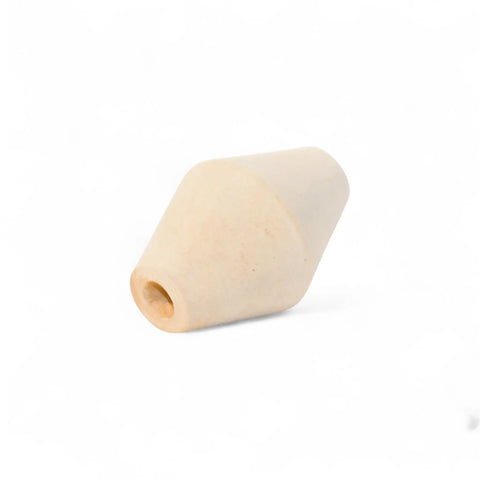 40 x 60 mm turned wooden double cone bead