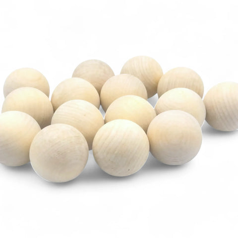 35 mm sanded birch wood balls for crafts