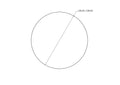 technical drawing of 35 mm sanded birch wood ball