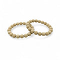 Bracelets made from White Oak Wood Beads