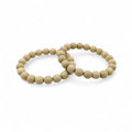 Bracelets aus White Eichenholz Perlen