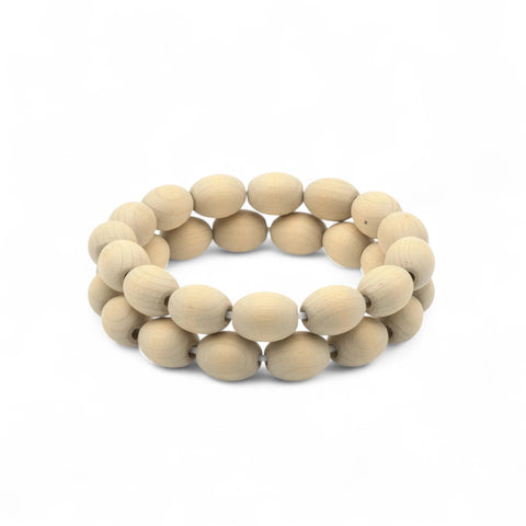 Bracelets aus 10 x 14 mm Holz Walzenperlen