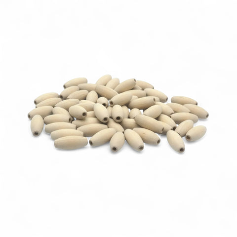 13 x 30 mm puidust tünnipärlid
