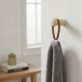 45 mm wooden wall hook peg installed on wall