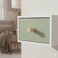 45 mm wooden wall hook peg installed on drawer