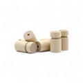 Backside  25 mm treitud puidust pulgad mööblinupp koos holes