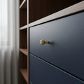 20 mm classic ümar puidust mööblinupp installed on cabinet door