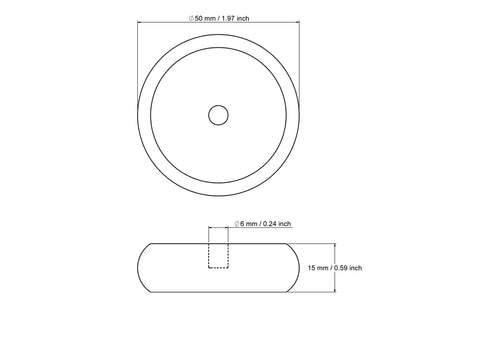 tehniline joonis: 50 mm lame puidust mängurattad