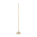 33 cm wooden table flag stand with carved base