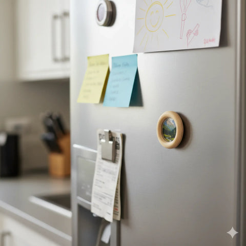 6 cm puidust käsitöö raamid rõngad kasutatud kui fridge magnet raamid