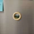 6 cm wooden craft frame ring used for DIY fridge magnet